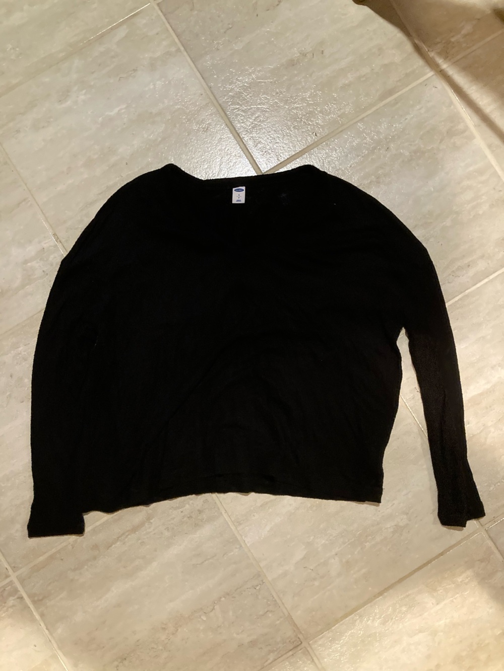 Old Navy Black Basic Crew Top